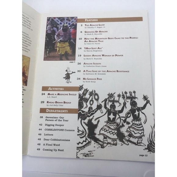 Cobblestone: The History Magazine for Young People Nov. 1996 Geronimo Apache - Picture 4 of 4